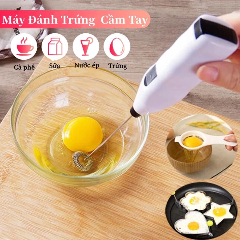 Máy đánh trứng, khuấy pha cafe cầm tay